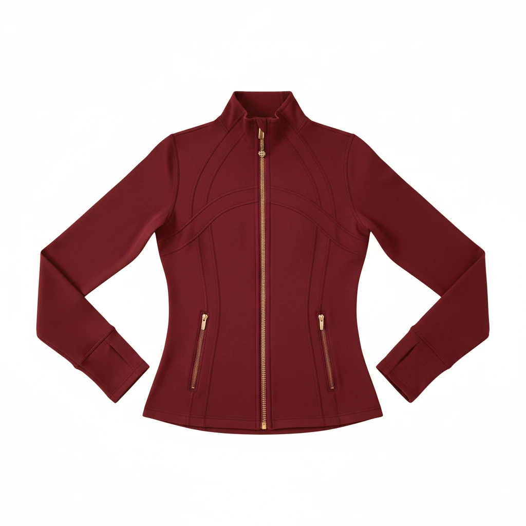 Yoga wear Jacket Stand up Collar Zip up Autumn Waist Slim-fit Short Quick-dry Women's Sports New Custom Plus size training Top