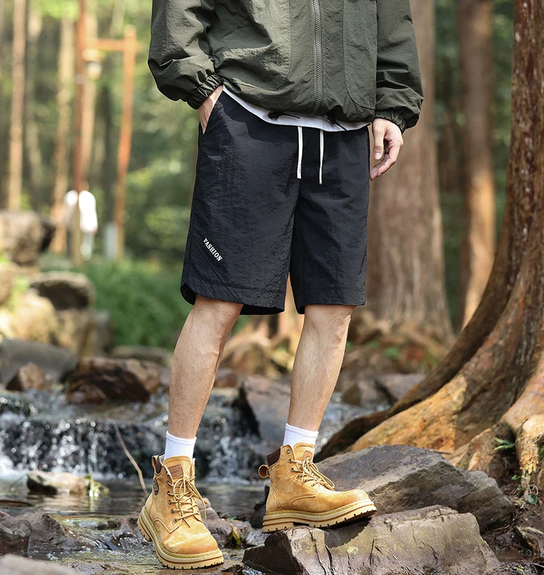 Wholesale Polyester Quick Dry Sports Shorts With Pockets Casual Elastic Waist Workout Fitness Wear GYM Plus Size Shorts for Men