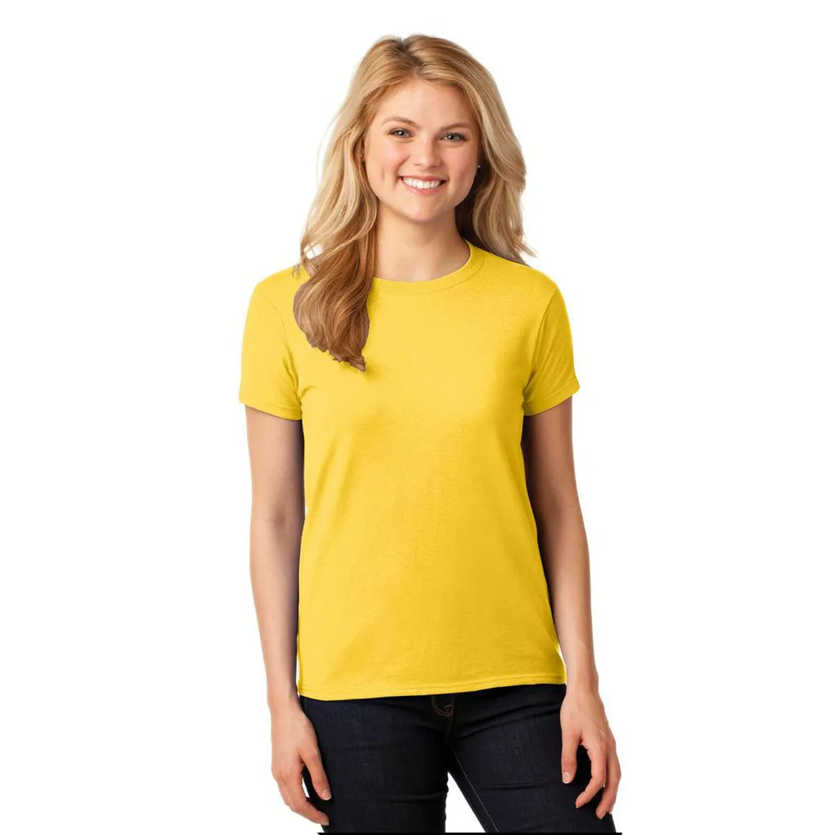 High Quality Custom Graphic 100%cotton Women's Plain Color Tshirt Undershirt