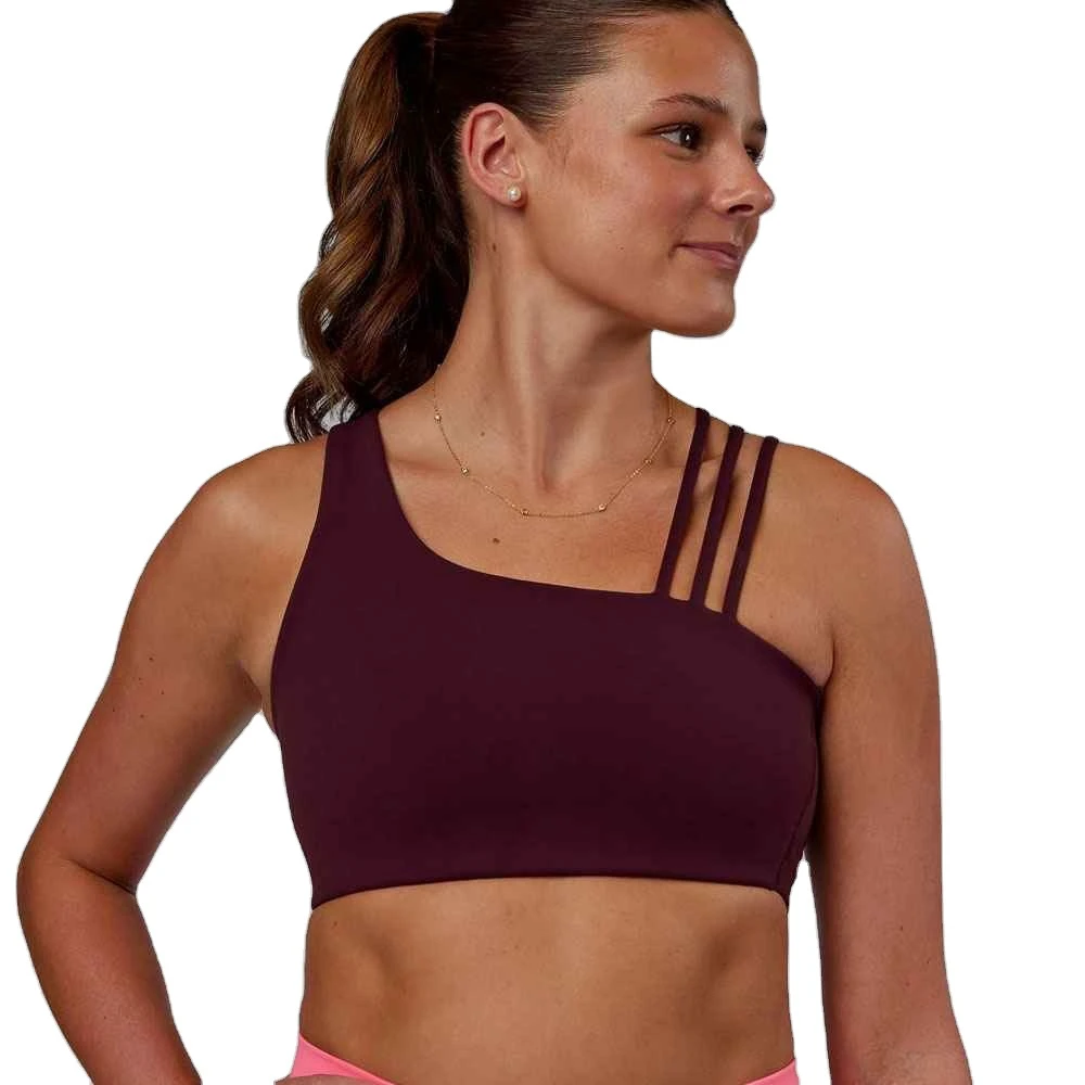 2026 Wholesale Custom Sports Bra For Gym Active Wear Breathable Women Racer Back Bra High Support Yoga Sports Bra