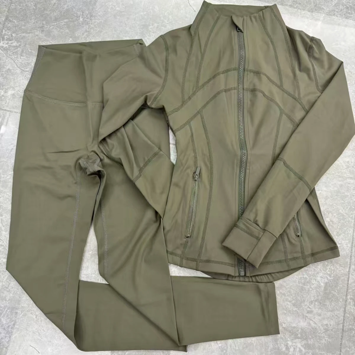 2026 Casual Sportswear Yoga Suit Customized Sprout Printing Elastic Waist Anti-Bacterial
