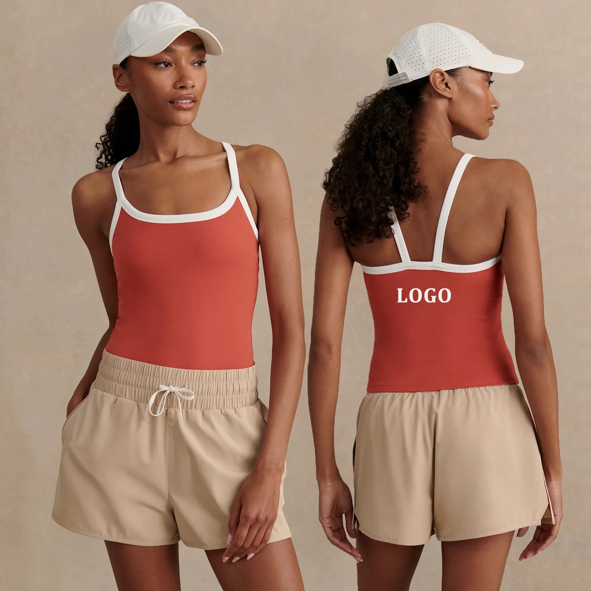 Custom Seamless Quick-Dry Yoga Bra Manufacturer Private Label Sports Slim-fitting Tank Breathable Stretch Fabric Yoga Top Medium