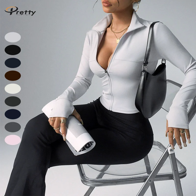 Women's Fitness Yoga Clothing Sportswear Quick-Drying Casual Sportswear Yoga Jacket Women's Autumn Top