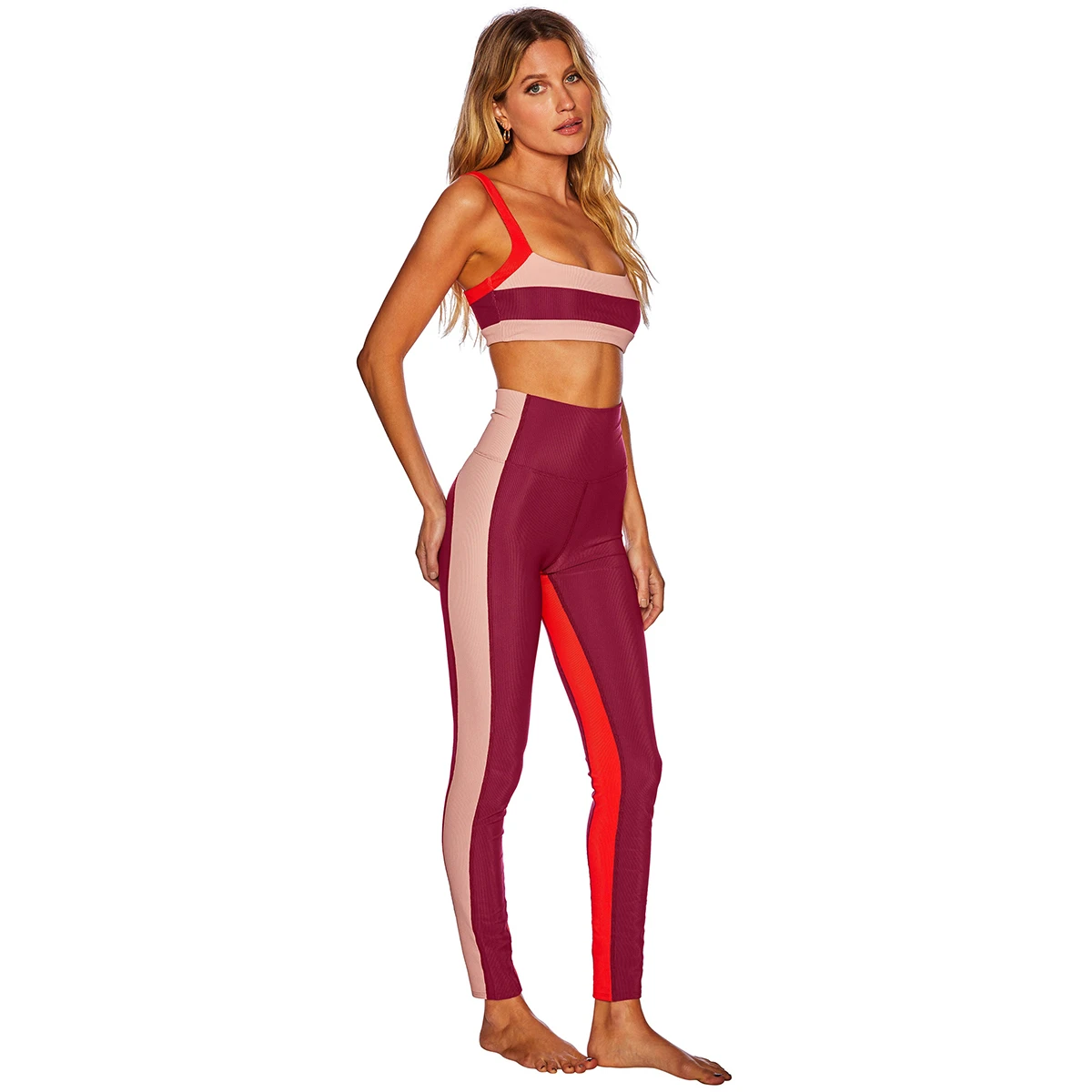 Women Custom Logo Quick Dry Workout Wear Sports Clothing Free Matching 5 Piece Gym Fitness Sets Women Seamless Yoga Set