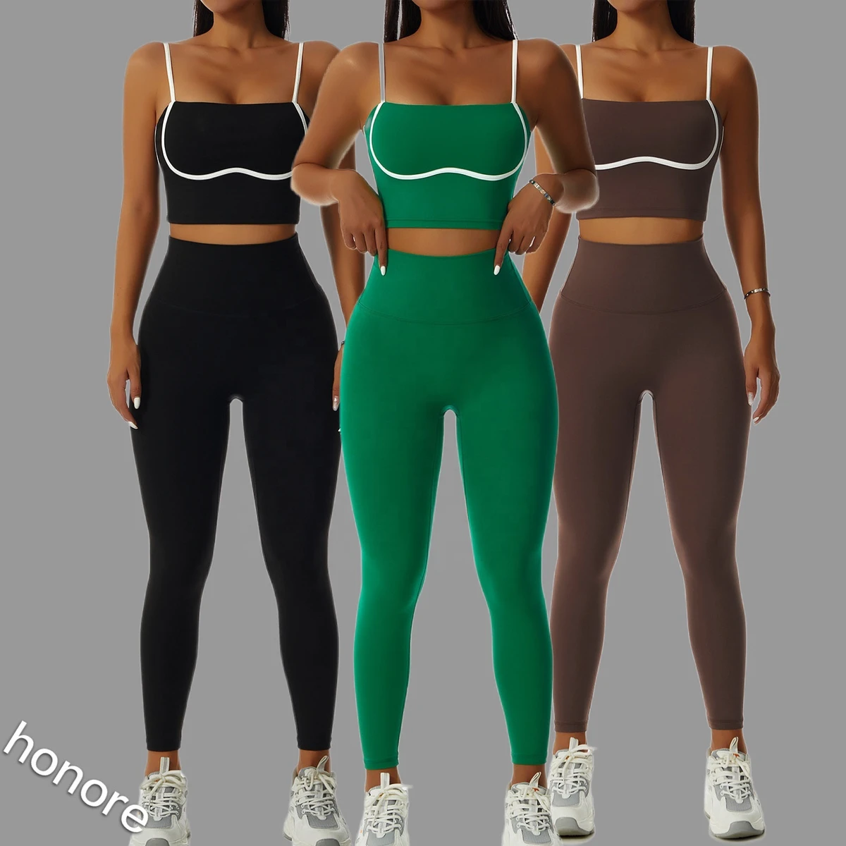 High Quality With Super Nylon Active Wear Set Women Yoga Hot Sexy Xxxx Sports Bra Yoga Pants Women Workout Leggings