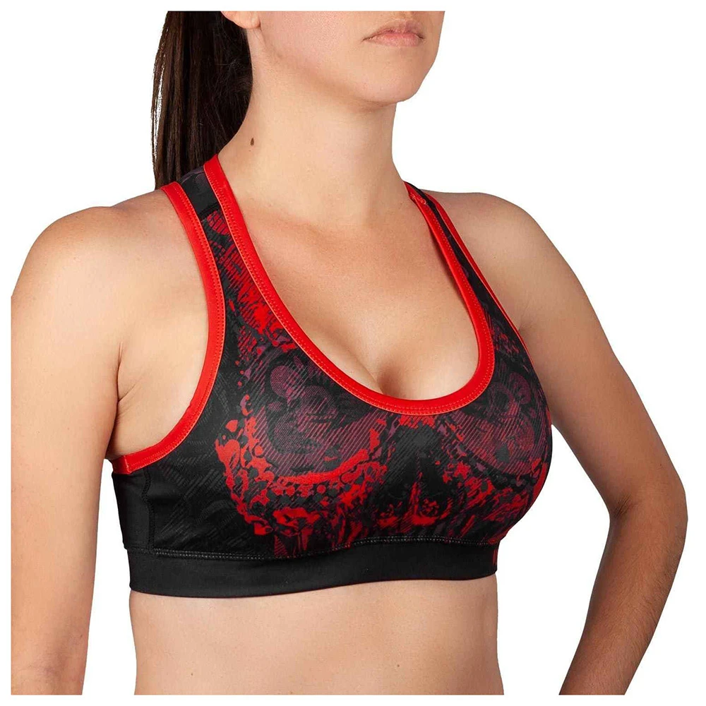 Running Girl Sports Bra Cross Back Strappy Sports Bras Medium Support Fitness One Shoulder Crop Women's Sports Bra