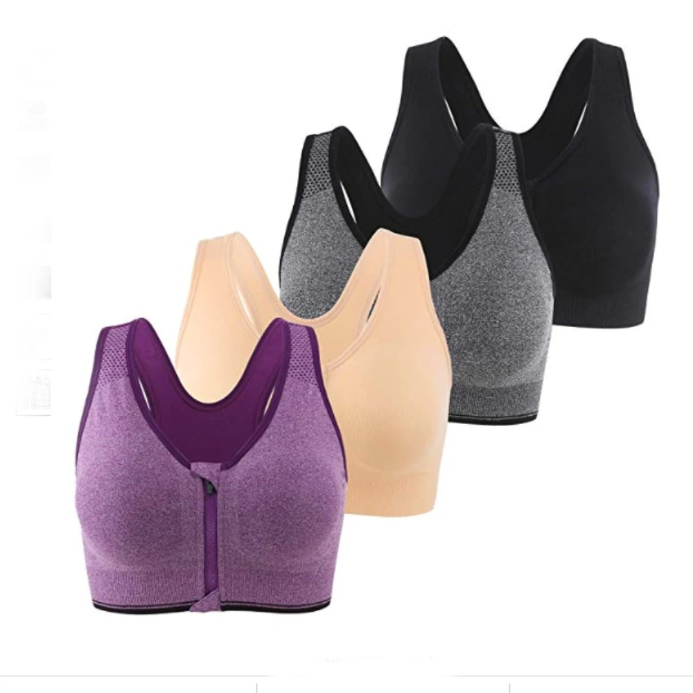 RUNNING GIRL Strappy Sports Bra for Women Sexy Open Back Medium Support Yoga Bra with Removable Cups Maanify 2026
