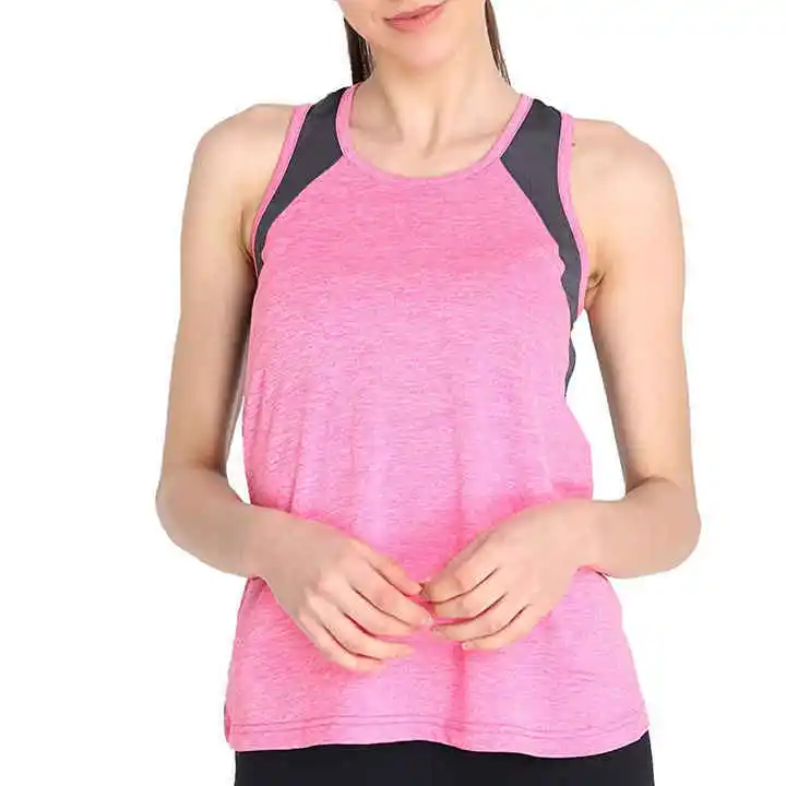 Top Quality Manufacturer Custom Cotton Women Stringer Gym Vest Fitness Singlet Workout Muscle Bodybuilding Women's Tank Top