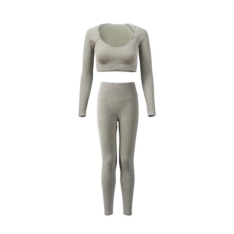 Highly Recommended Yoga Clothes Warm Long Sleeve Yoga Top Yoga Pants for Women
