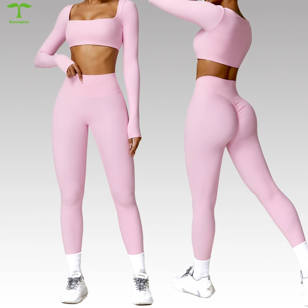 Custom Design Fitness Yoga Weary Scrunch Butt Leggings Quick Dry Yoga Sets Sports Bra With Shorts 2 Pieces Gym Fitness Sets