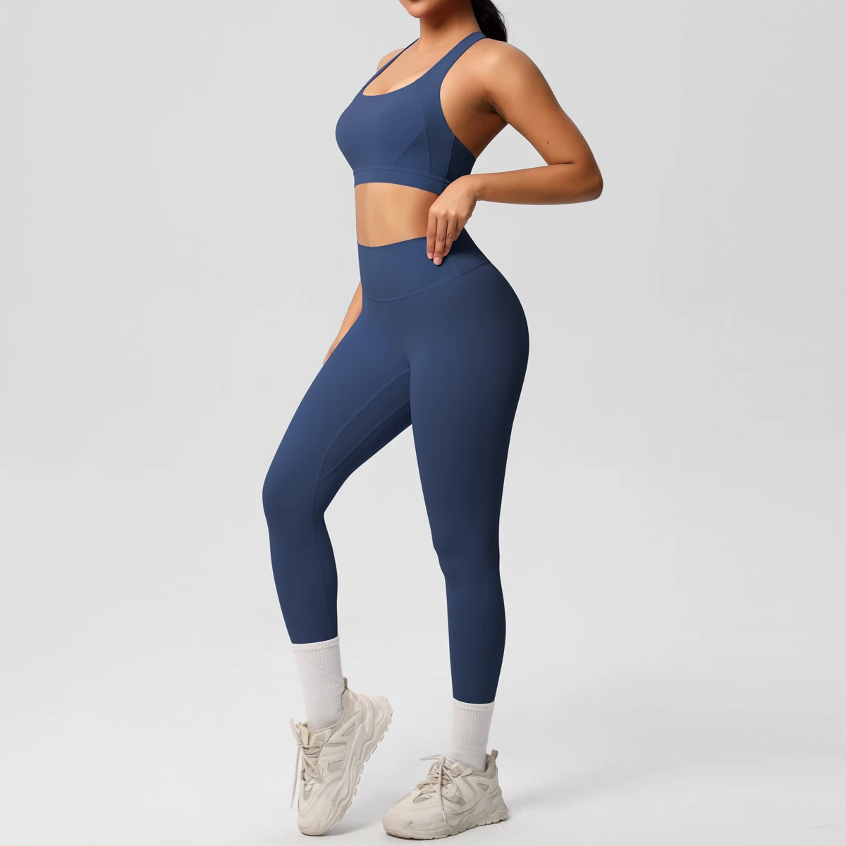 Wholesale Two Piece Set Gym Yoga Bra and Leggings Sportswear Fitness Yoga Set for Women