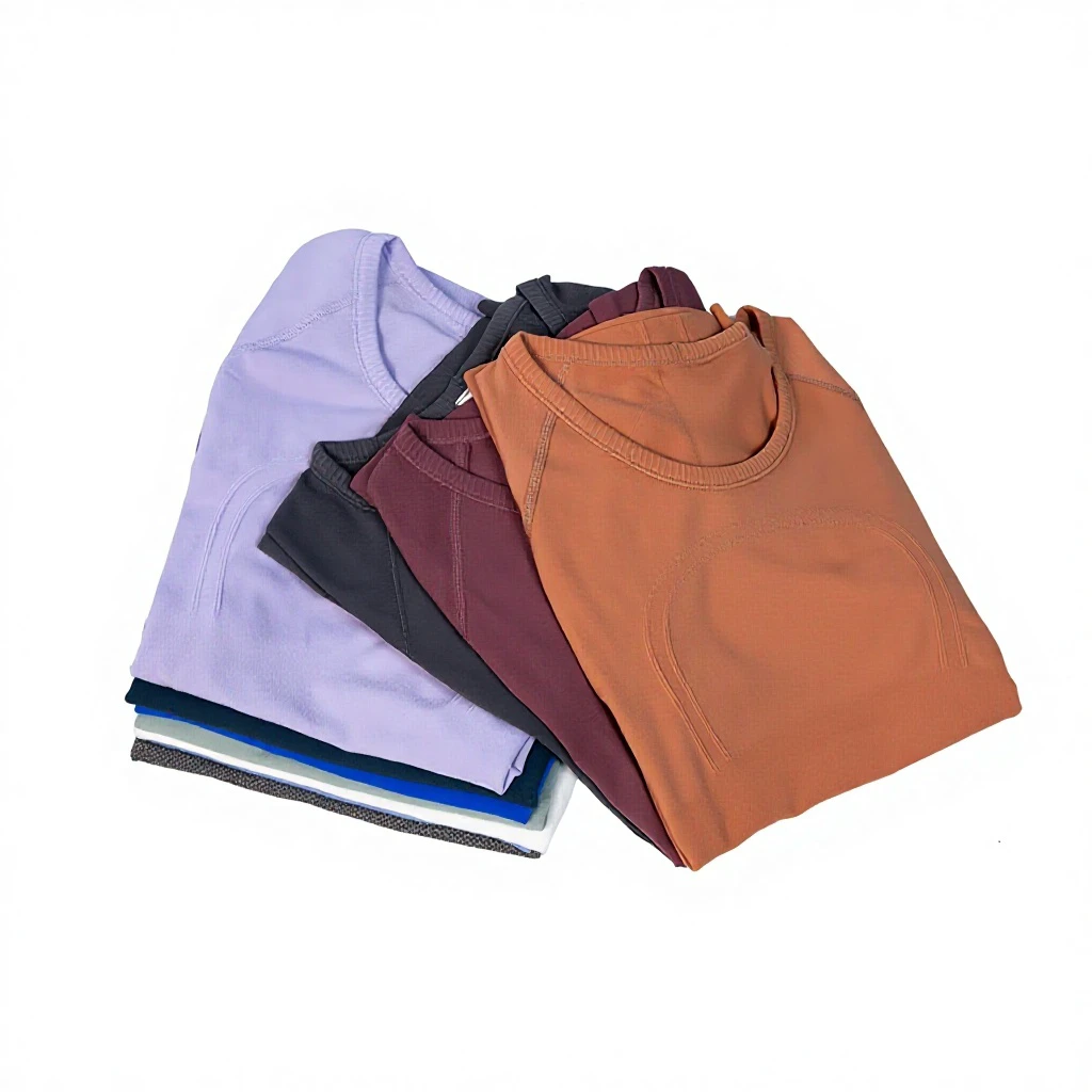 Free Shipping Summer Knitted Tight-fitting Women's Spandex/Nylon Camping High-elastic T-shirt Fitness Short-sleeve Yoga
