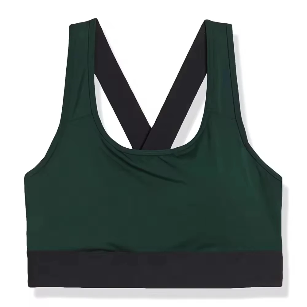 Women's Running Fitness Sports Bra Front Zipper Women's Underwear Shockproof Breathable Seamless Athletic Sports Bra