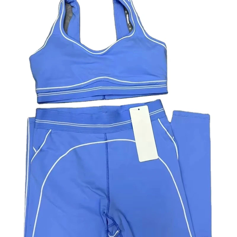 Brand Yoga Sports Suit High Elastic Running Fitness Clothes Quick Drying Breathable