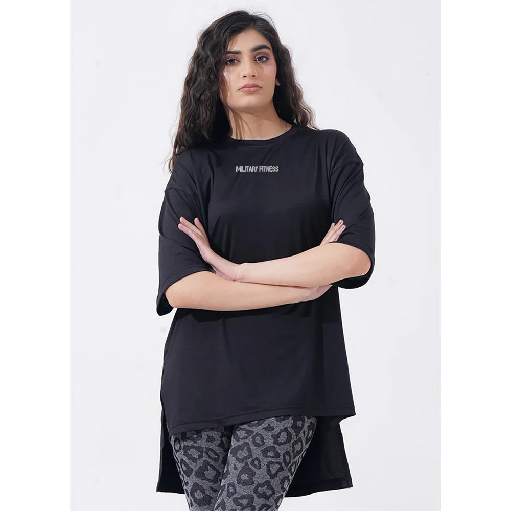 Black Color T-shirt for Women - Stylish Comfortable and Eco-Friendly Shirt With Your Own Logo