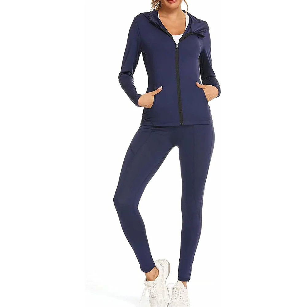 Hot Selling Custom Women's Winter Yoga Workout Sets Two-Piece Casual Short Sportswear Gym Wear Solid Embroidered