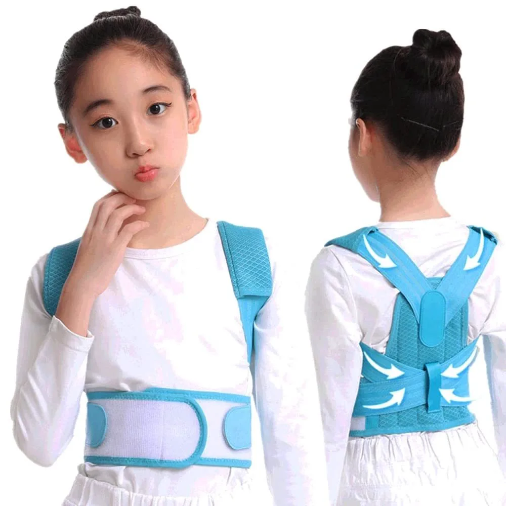 Under Clothes Spinal Support Adjustable Child Upper Back Brace Clavicle Support Brace for Kid