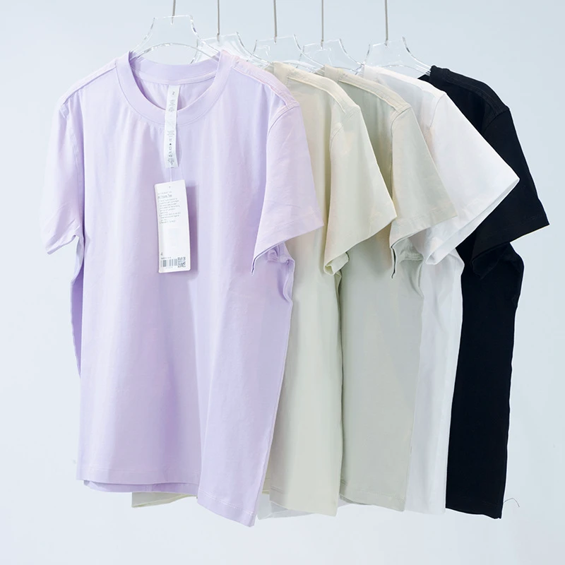 Women's Quick-Drying Casual Loose Running Fitness Tops Yoga Sports Short-Sleeved T-Shirt Plus Size Front Logo Wholesale