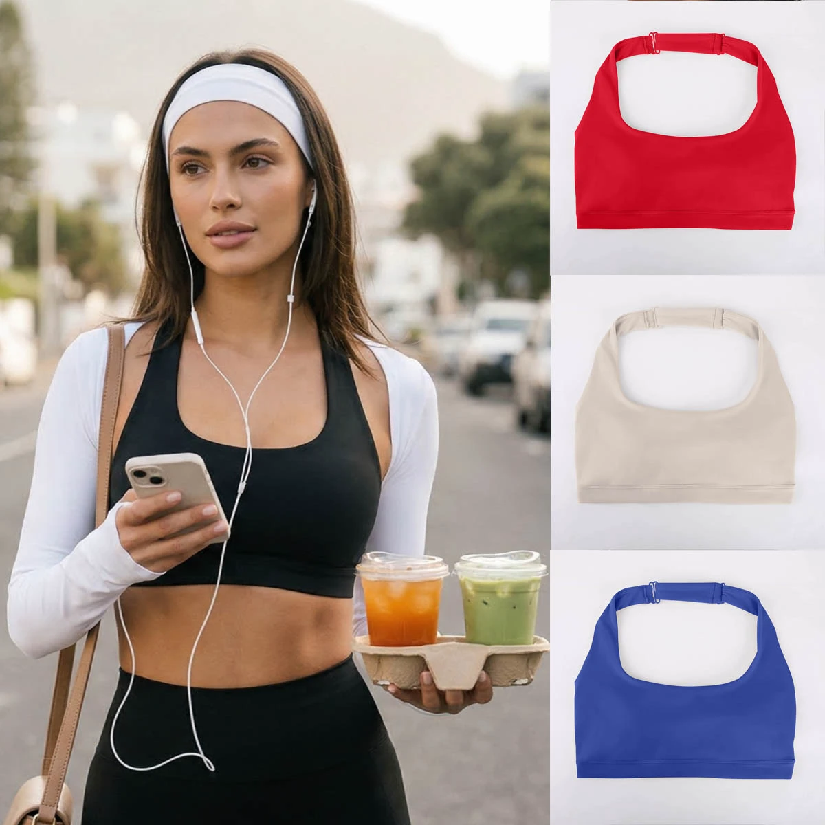 Vractive Wholesale Athleisure Breathable Eco-Friendly Padded Lightweight Wear Outdoor Clothing Women's Sports Bra Set Medium