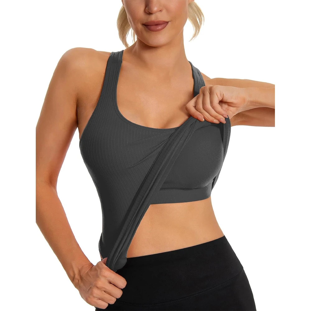 Lightweight Womens Yoga Tops Customizable Seamless Gym Top Stretch Fitness Wear For Yoga Training And Daily Workout Use