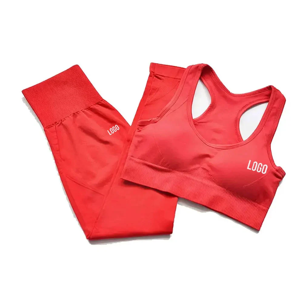 High Waist Yoga Set leggings Sports Bra Plus Size Stretchable Fitness Wear Women Yoga Set