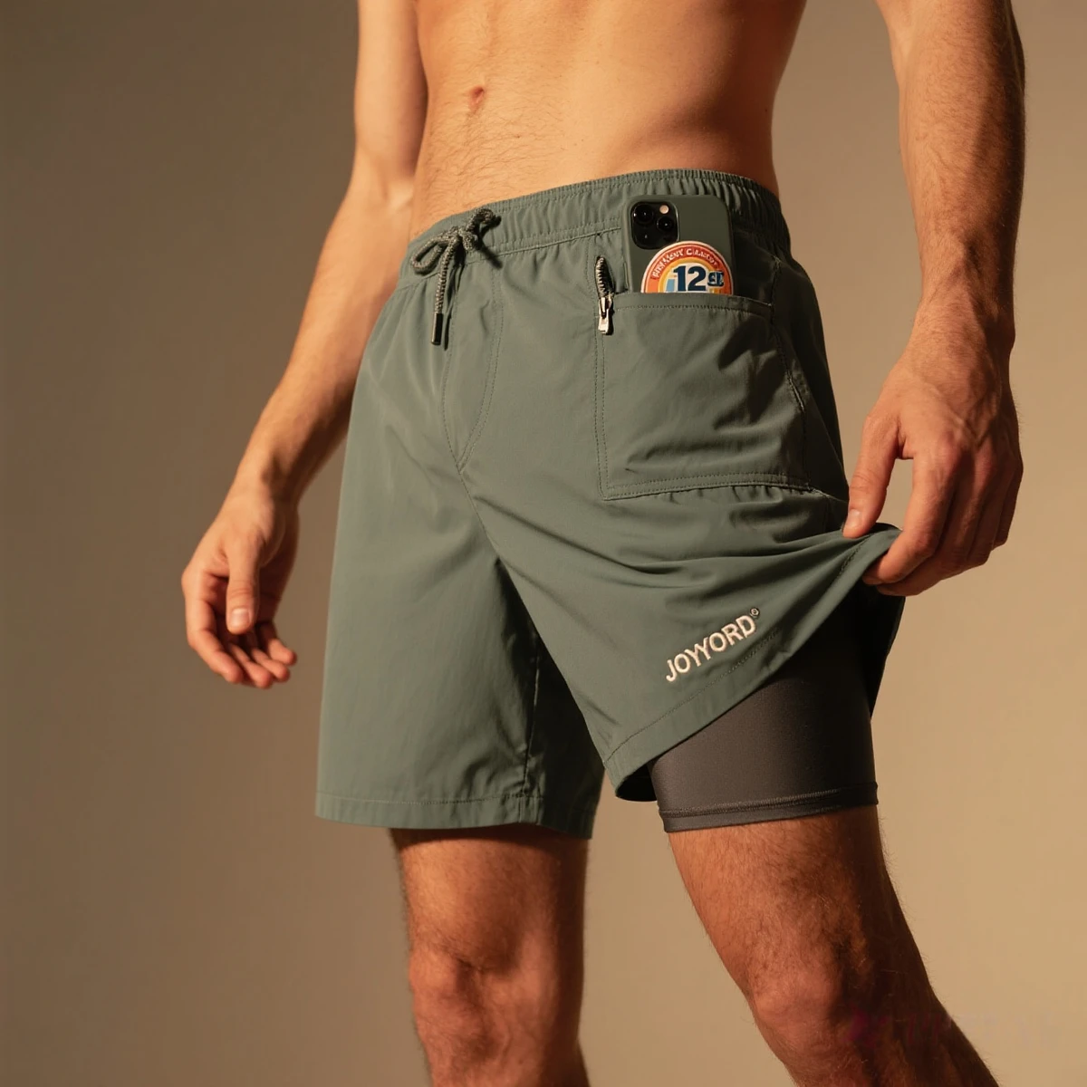 Men's Sports Board Shorts 4 Way Stretch & Full Customization Breathable Gym & Work Street Wear Pockets Plus Size Swim Shorts