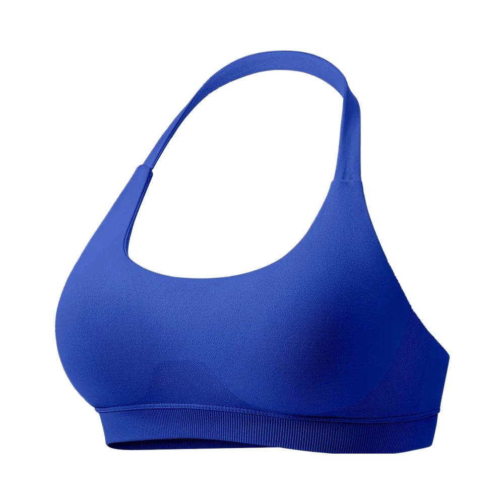 VOYJOY Women Breathable Workout for Sports Bra Medium Support Halter Seamless Open Back Gym Padded Yoga Crop Top 100% Nylon