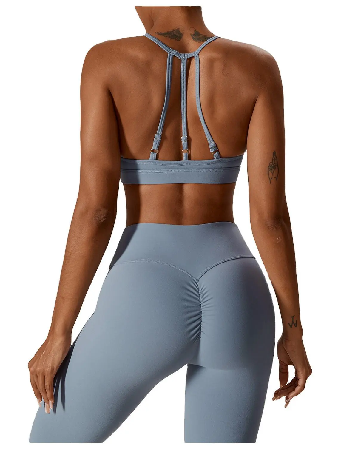 YOKE Racerback Quick Dry Breathable Recyclable Spandex/Polyester Sports Underwear Fitness Yoga Vest for Women's Yoga Sports