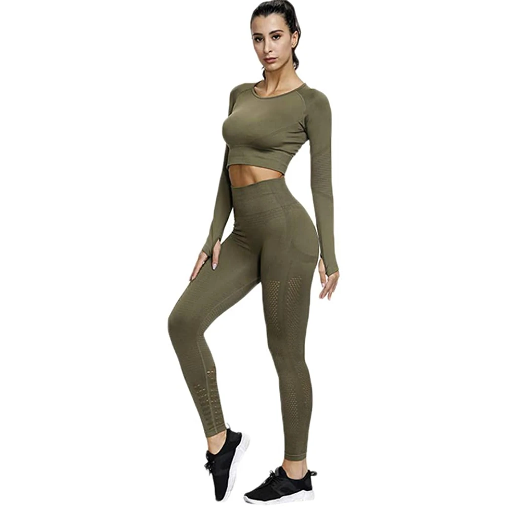 women stretchable sports bra and shaping leggings fitness wear yoga set training running wear yoga set