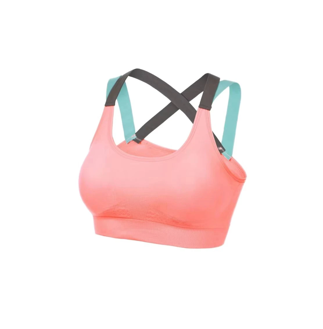 S105 Women's High for Impact Eco-Friendly Nylon Sports Bra Skin Friendly Cross Back Strappy Lulu Breathable Yoga Top Medium