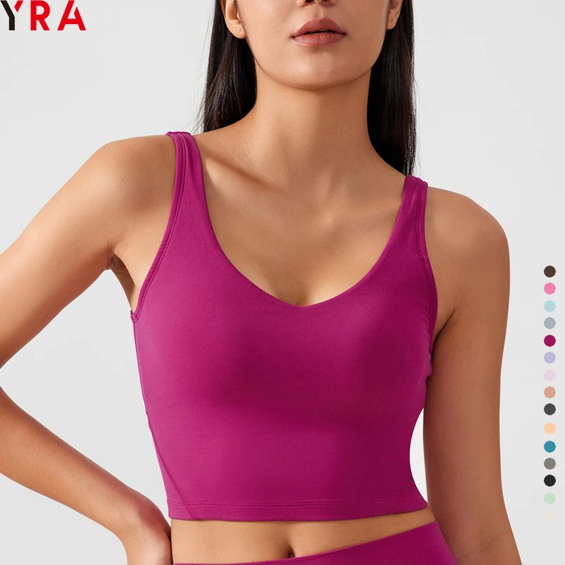 Women's 2025 U Back Sports Training Tank Top Sexy Pink Black Gym Yoga Fitness Workout Bra Breathable for Spring Summer Running