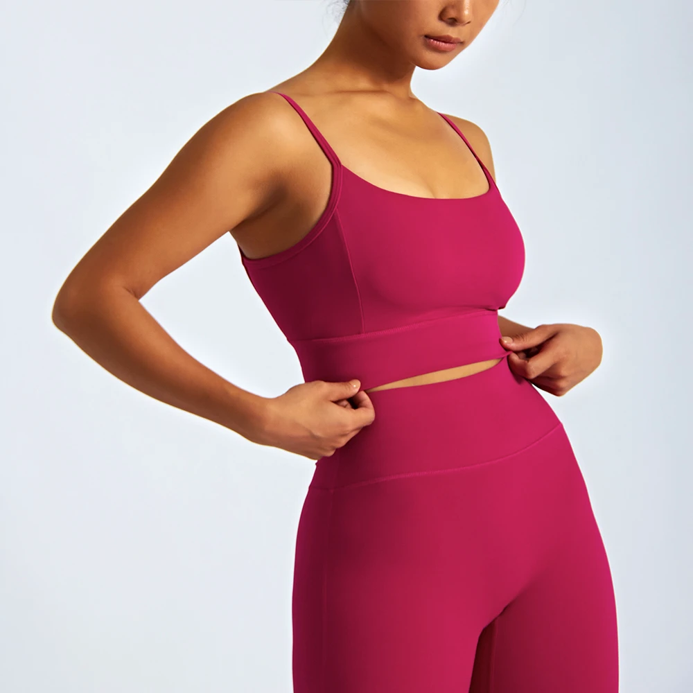 JIEJIN Design Your Own Thick Strap Medium Support Seamless Shockproof Bra Running Sports Bra