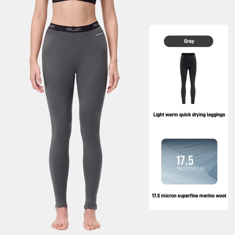 For Women's Winter Base Layer Outdoor Sports Leggings Antibacterial Breathable Hiking Mountaineering Casual Mid