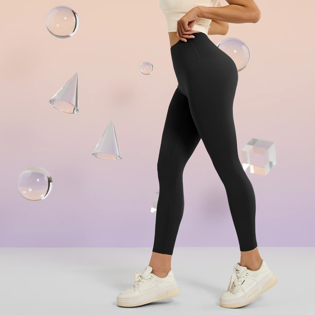 28-Color Seamless Solid Yoga Pants for Women High Quality Gym Leggings Breathable Sports Clothes for Ladies