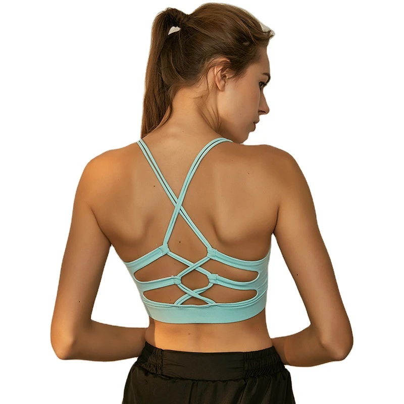 Custom Logo High Quality Wholesale Underwear High Quality Cheap Womens Plus Size Sports Bra Girls Ladies Gym Bra