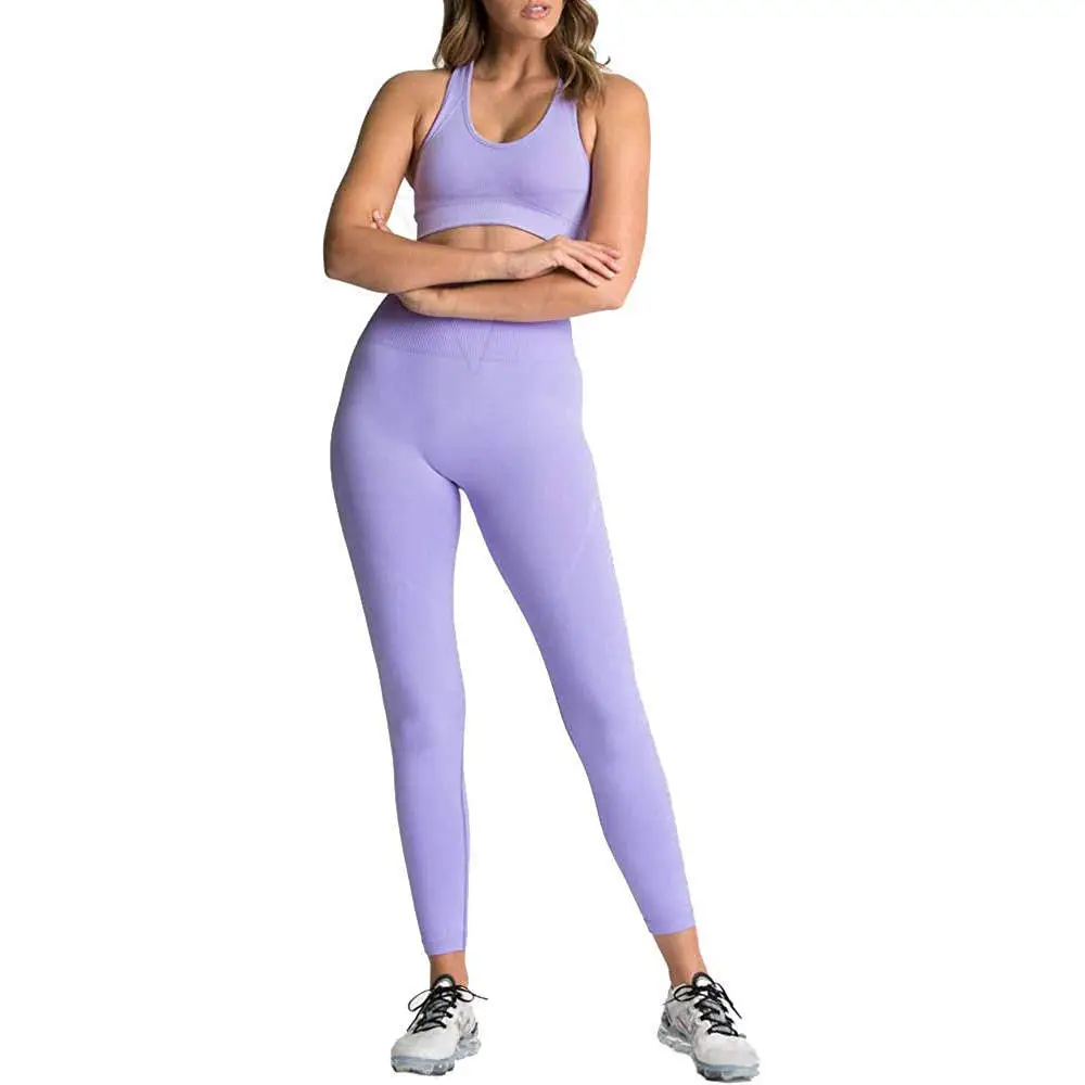 High Quality Women's Yoga Sets with Custom Logo Breathable Quick Dry Leggings Best Material Waist Wholesale Price