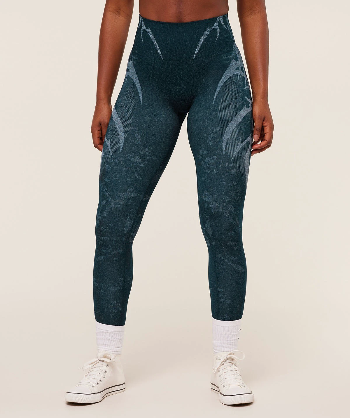 Women's High-Waisted Brown Yoga Leggings Best Workout Fitness Clothing Elastic Athletic Running Control New Gym Leggings Yoga
