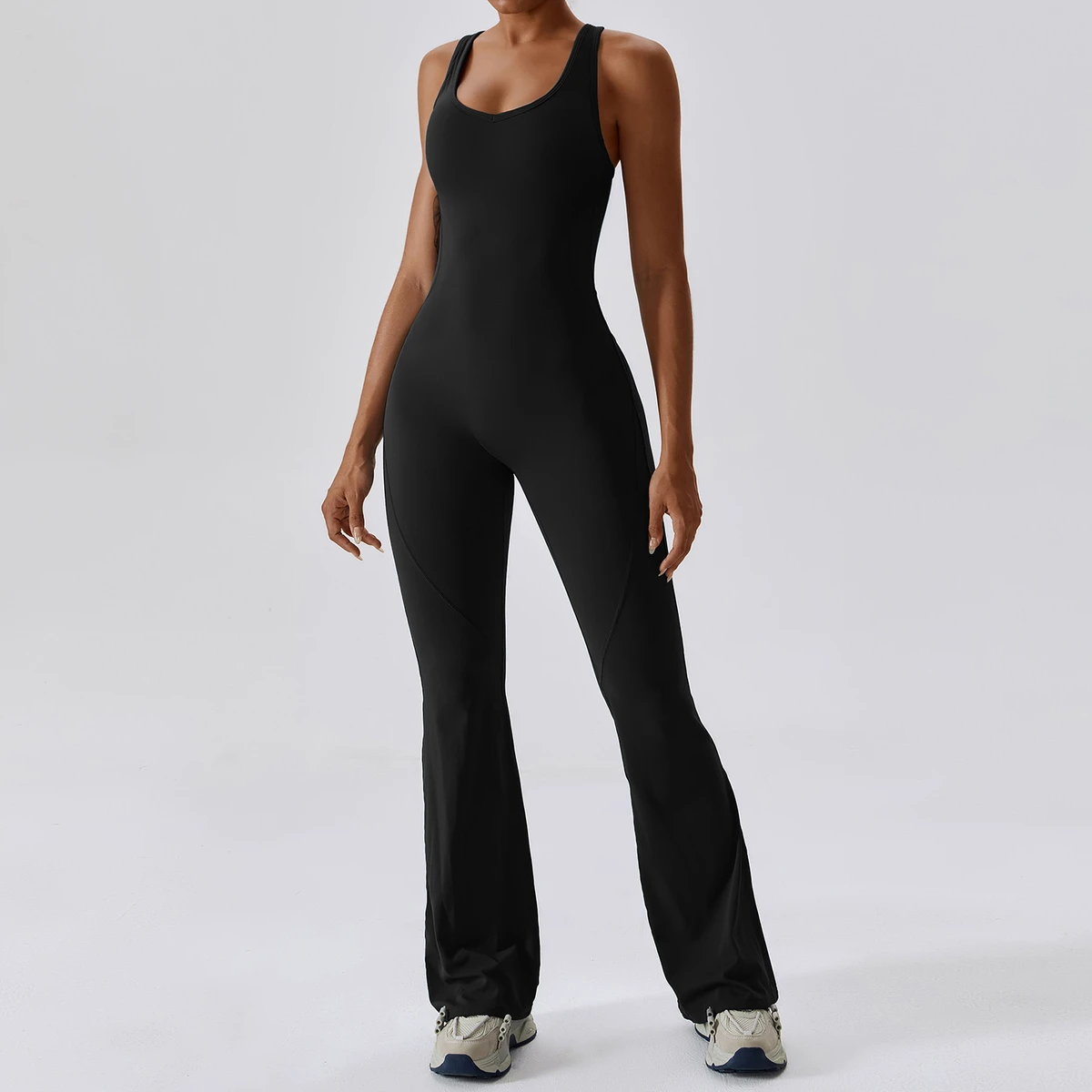 Women's New ONE Piece Seamless Yoga Gym Jumpsuit Active Wear Bodysuit With Light Control Level