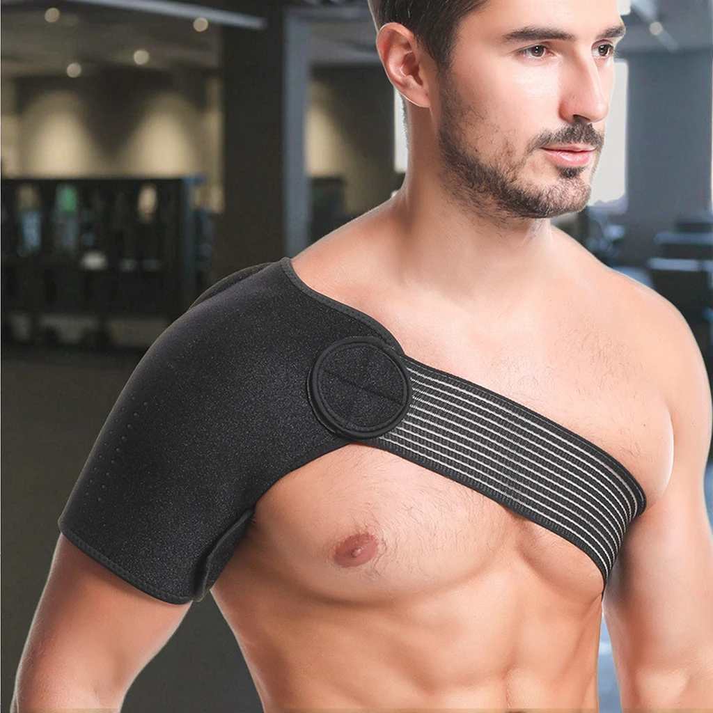 Custom Neoprene Shoulder Brace With Stabilizer Men Women Sports Injury Recovery Rotator Cuff Support Athletic Protection Gear