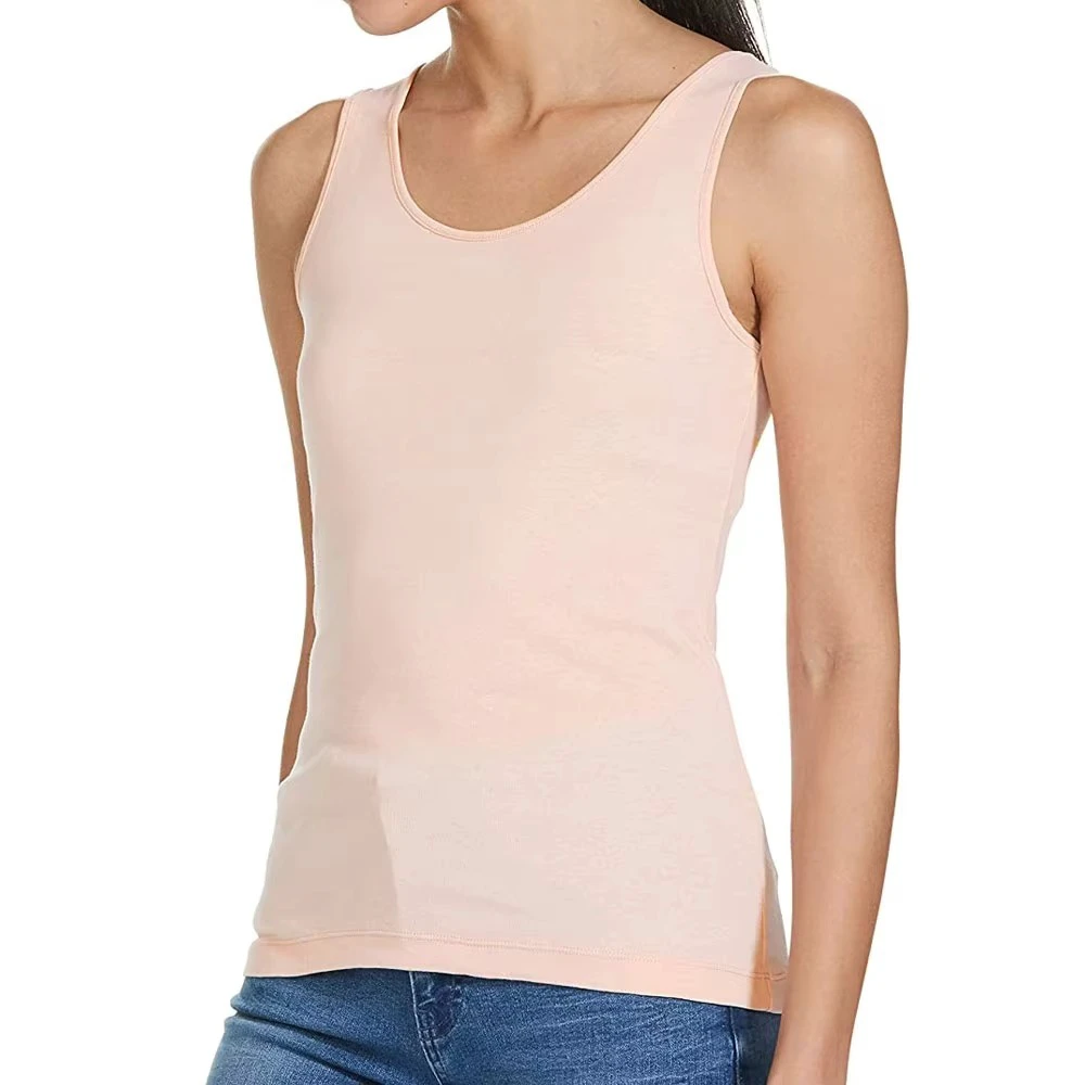 Custom Women’s Brown Tank Top Sleeveless Slim Fit Soft Stretch Plain Vest Top Private Label OEM Wholesale Supplier