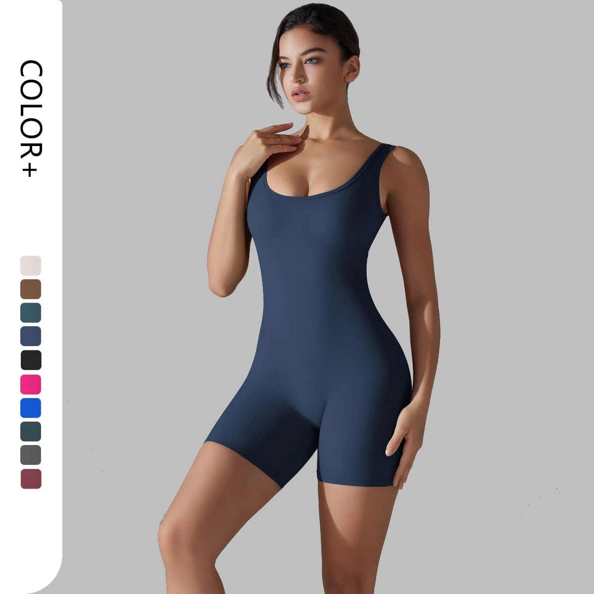 Sportswear Workout Yoga Fitness Wear Bodysuit One Piece Tummy Control Yoga Jumpsuit for Women