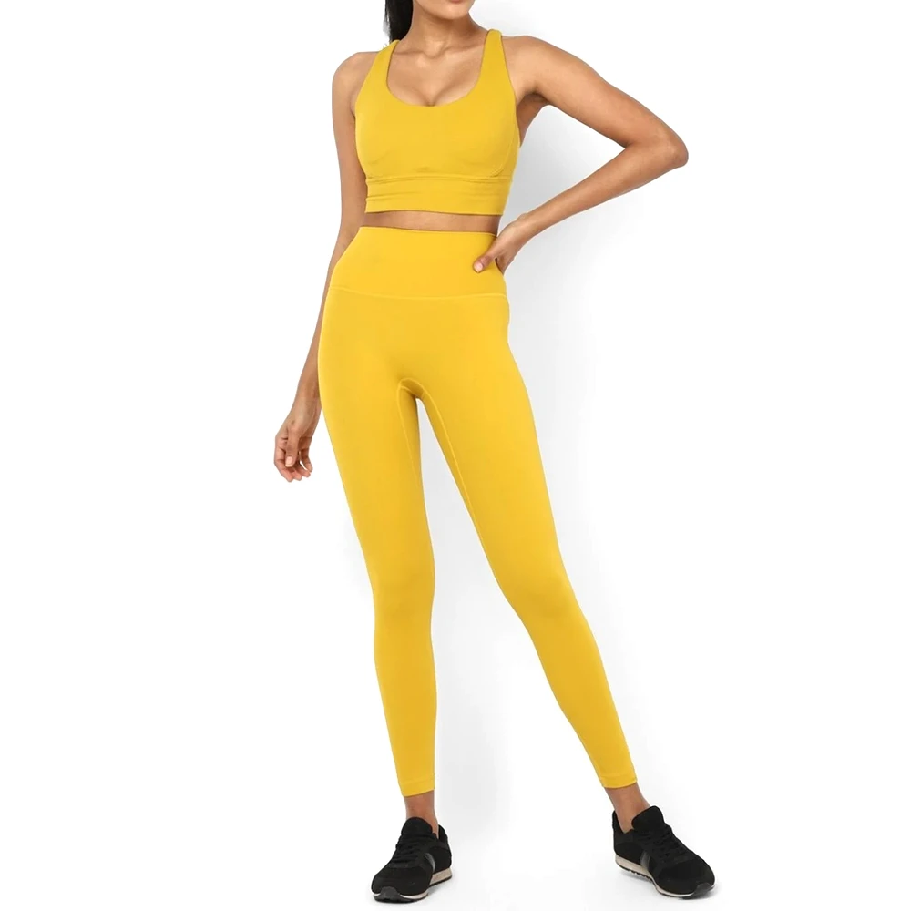 Wholesale Premium Quality Eco-Friendly Waterproof Lightweight Plus Size Women Solid Yoga Set Breathable Lace Elastic Waist
