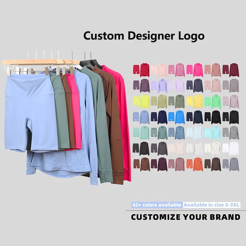 LULUS Yoga Sets Fitness Women Wholesale Outdoor Tracksuits Custom Logo Workout Nylon Spandex Gym Women Fitness 2 Piece Set
