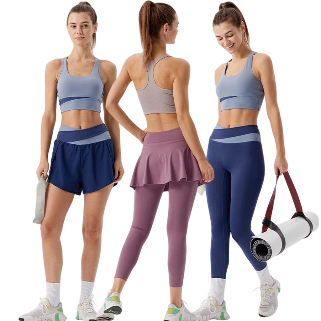 Custom Women Clothing Breathable Quick Dry Sports Wear Gym Fitness Suit High Waist Yoga Pants Sets 2 Piece Set for Women