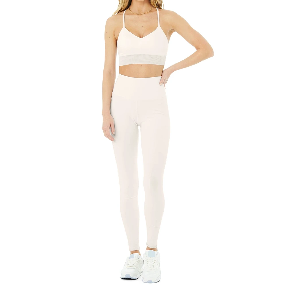 Women's 100% polyester High Quality Top Fitness Wear Breathable and Comfortable Yoga Set Adult Size Plus Size Options 2pcs set