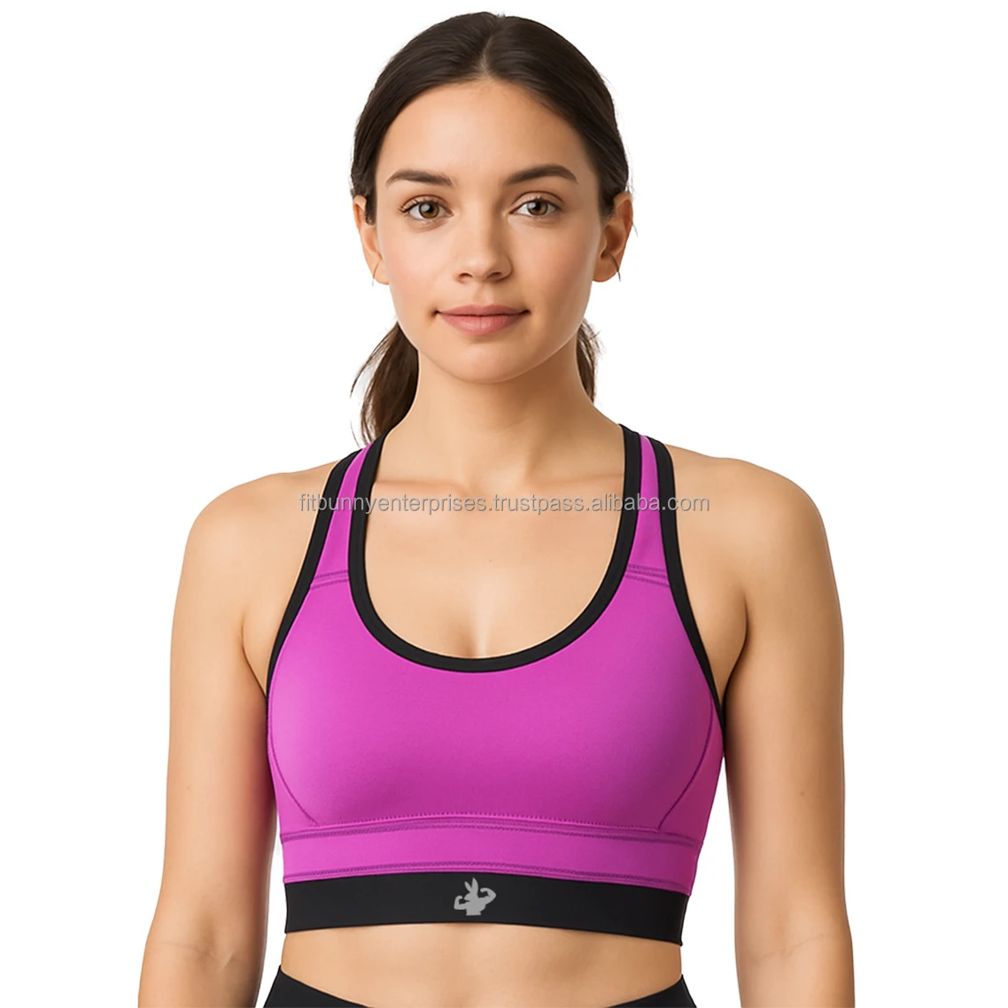 Women's High Support Seamless Racerback Sports Bra Plaid Pattern Spandex/Nylon Breathable Plus Size Yoga Activewear