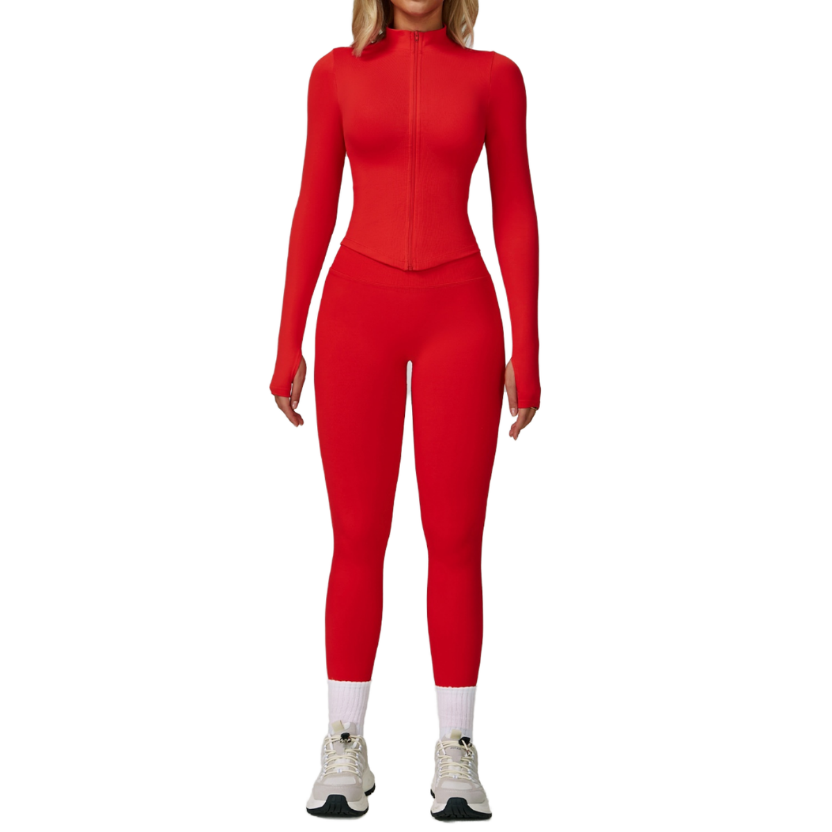 7790 Seamless Tight Solid Lightweight Yoga Waist Slimming Quick Drying Five Piece Set Fitness Suit Outdoor Running Set