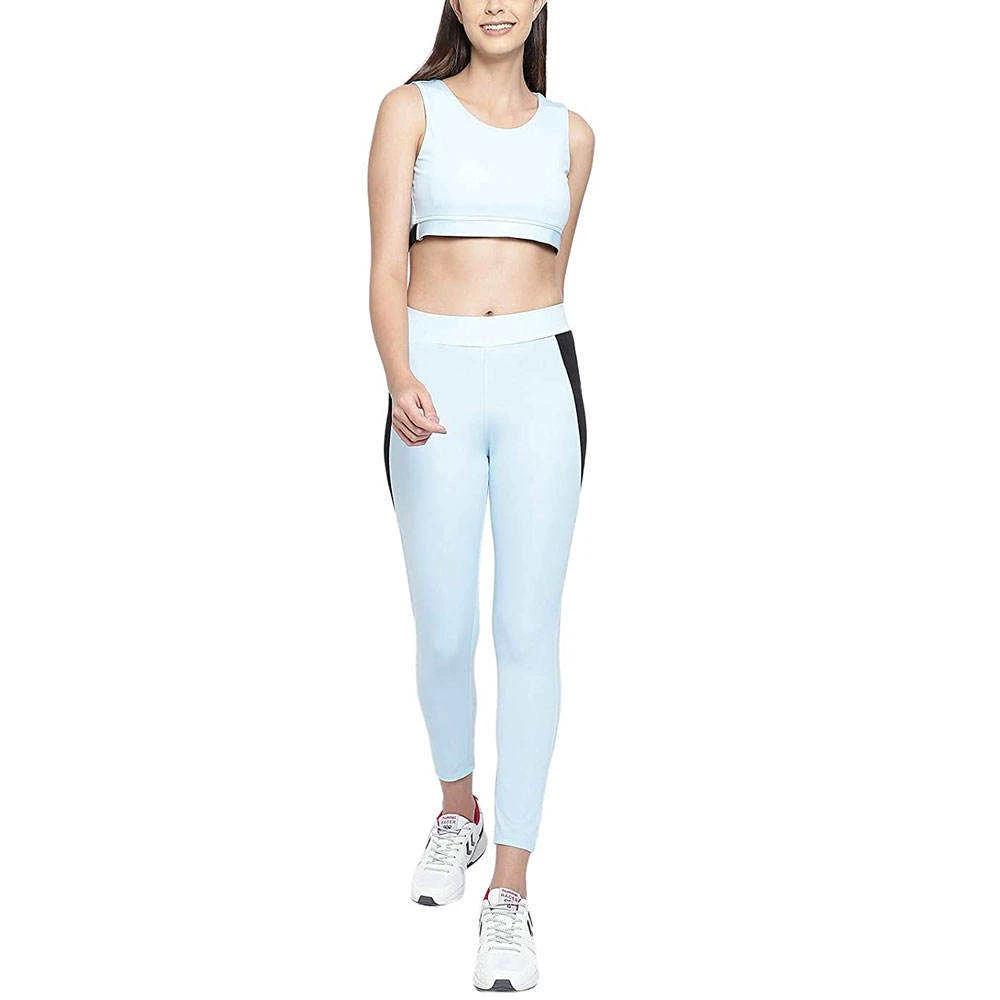 High Quality Women's Solid Yoga Wear 2-Piece Set Breathable Quick Dry Spandex/Nylon Reversible Eco-Friendly Customizable Sizes