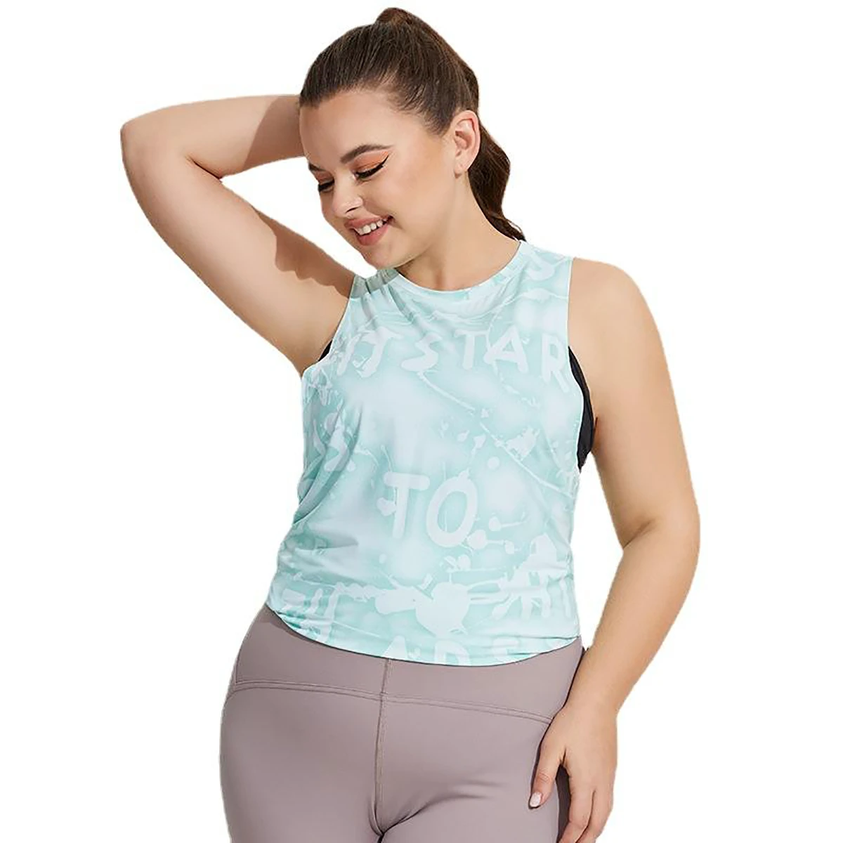 Adjustable Rate Latest Fashion Women Knitted Lace Tassel Tank Top Breathable Eco-Friendly Spandex/Polyester Quick Dry Top