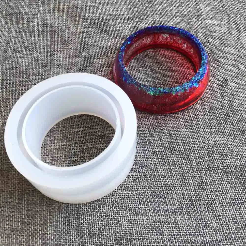 Reusable DIY Wide Design Silicone Bangle Resin Molds Food Grade New Handmade Casting Epoxy Resin Mold for Bangles